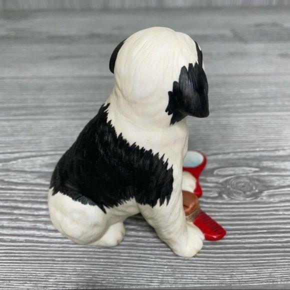 Franklin mint sheepdog porcelain figurine decoration - Picture 2 of 5
